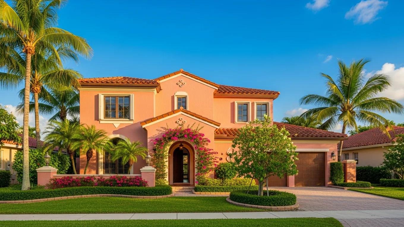 Beautiful residential home in West Palm Beach representing property valuation